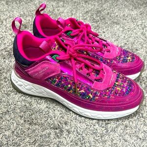 Kurt Geiger Pink/Multi Color Sneakers Size 40.5